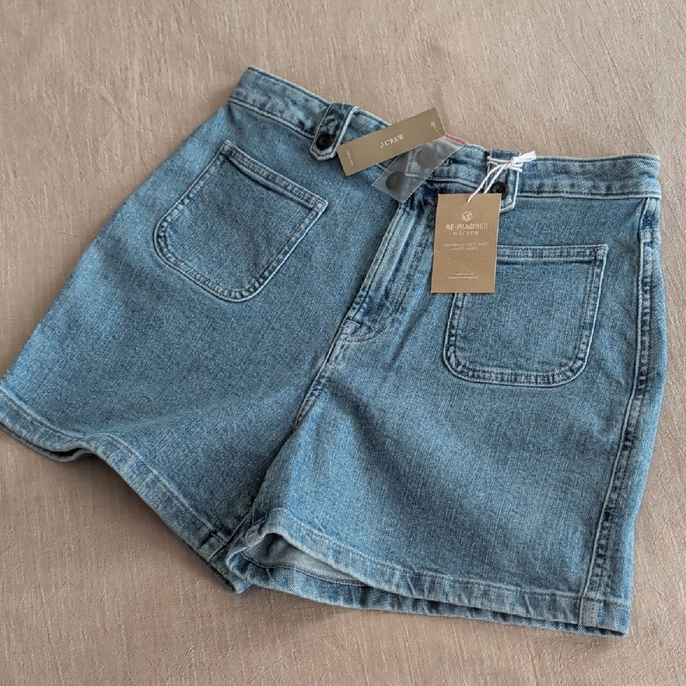J. Crew High-Rise Light Blue Denim Jorts